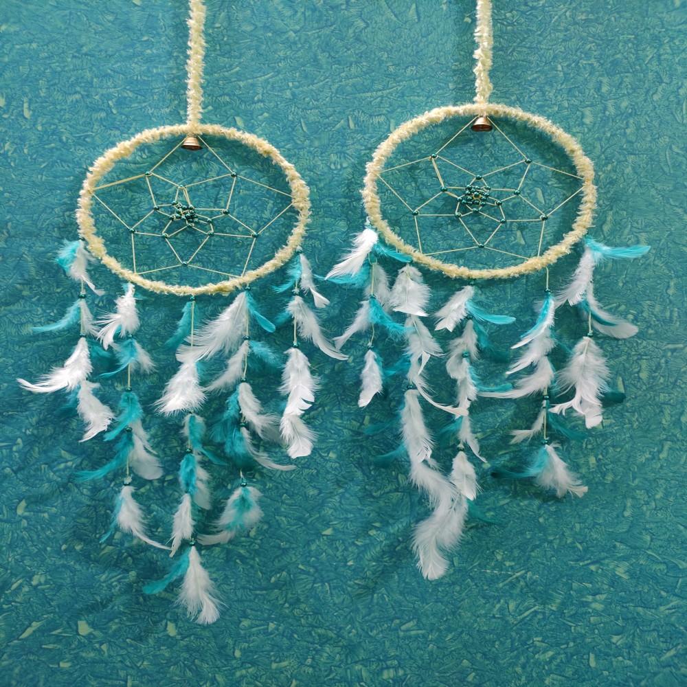 (Sky Blue & white) Dream Catcher Wall Hanging