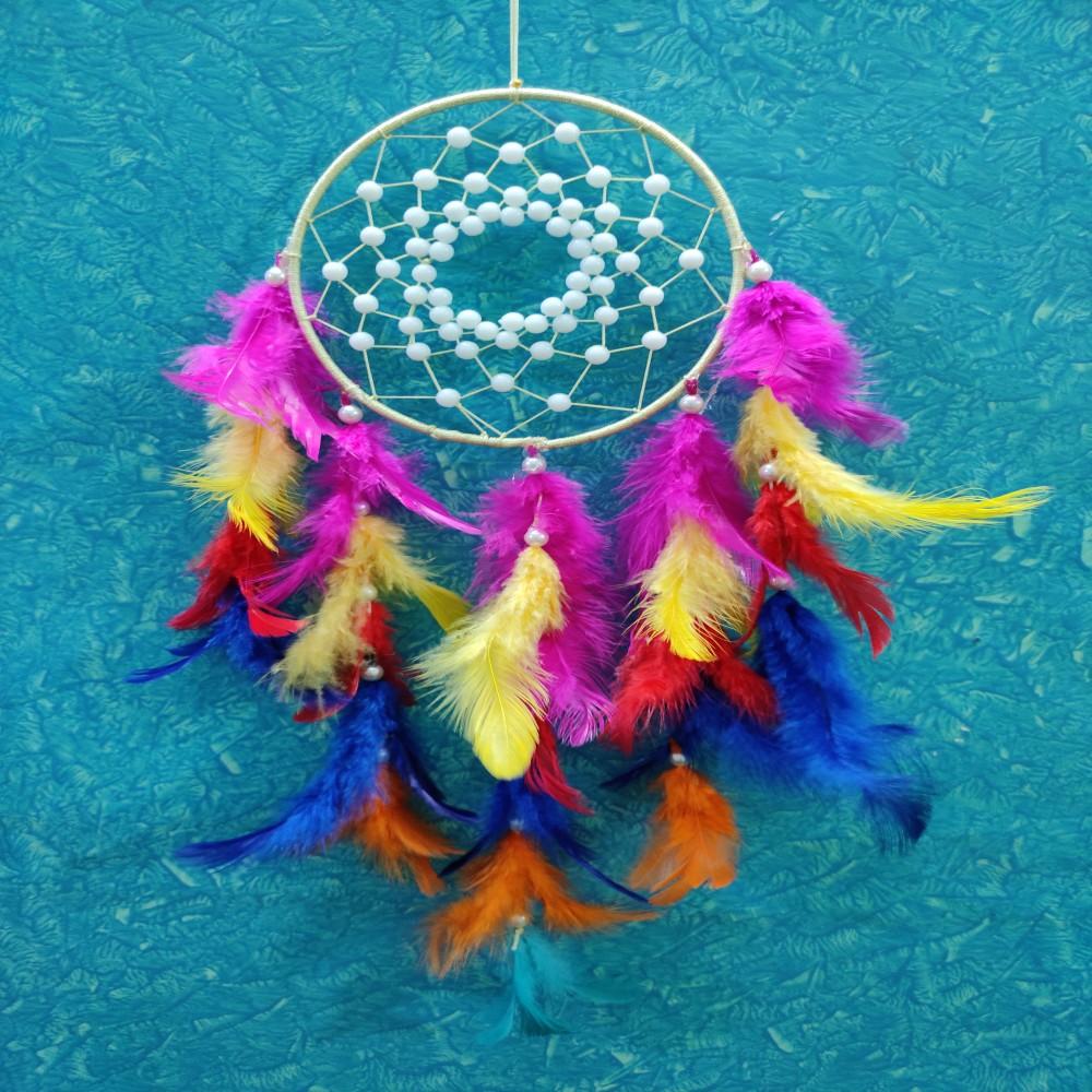 (Rainbow) Dream Catcher Wall Hanging Moti Design